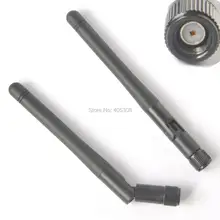 2X 2dBi RP-SMA Wifi двойная антенна 2,4 ГГц 5 ГГц для беспроводной PCI карты или маршрутизатора