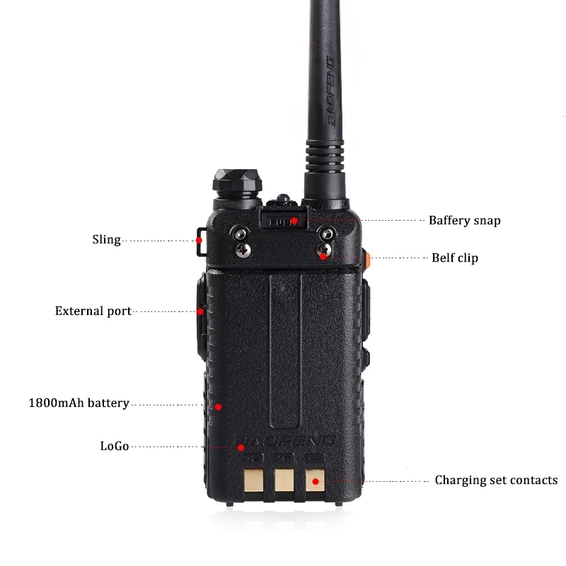 Рация Baofeng UV-5R радиостанция 128CH VHF UHF двухстороннее радио cb портативное Baofeng uv 5r радио для охоты uv5r