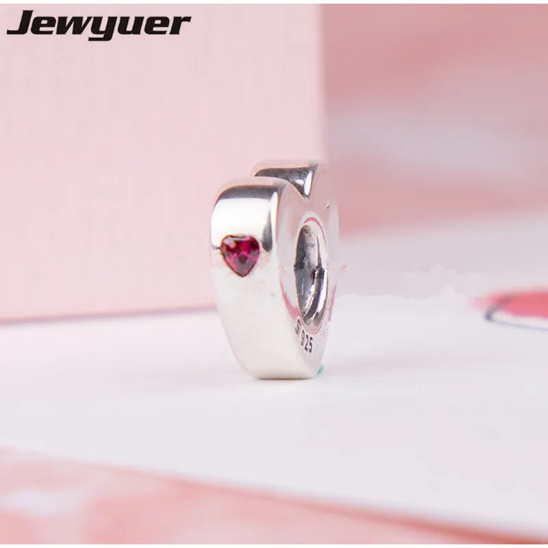 

Fine Memnon jewelry 925 silver two hearts spacer charms fit charm beads bracelets DIY Valentine's Day gift to love SP046