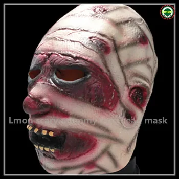 

Free shipping 2015 Hot Sale Scary Halloween Horrible Full Face Mask Scary Mummy Masks Party Fancy Ball Costume Fancy dress up