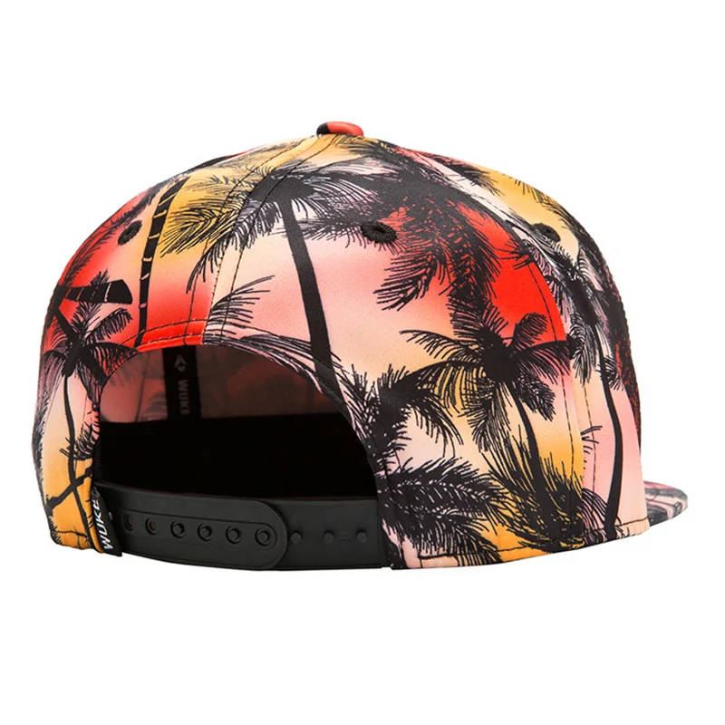 Unisex Coconut Tree Baseball Cap Men Women Outdoor Sports Snapback Adjustable Dad Hats Teenage Hip Hop Gorras Casquette CP0306 (2)