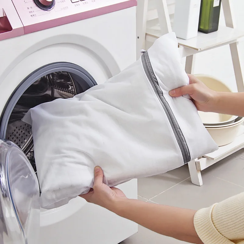 

6 Sizes Zippered Foldable Nylon Laundry Bag Bra Socks Underwear Clothes Washing Machine Protection Net Mesh Bags