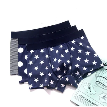 

(3pices/bag) New sexy men shorts high quality combed cotton boxers youth nice U underwear L-4XL big size pants boy