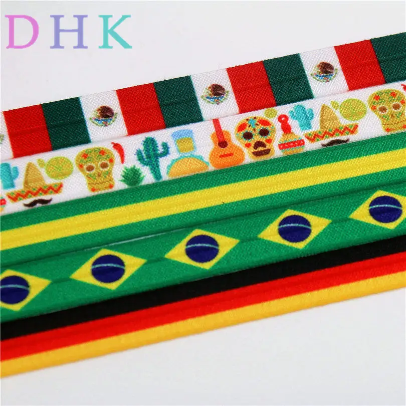 DHK 5/8 ''Бразильский бесплатная доставка Мексика gemany флаг Коко напечатанный