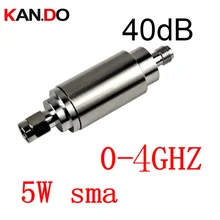 5 Вт DC-4Ghz аттенюатор sma male to s, Женский 0-4 ГГц 40 дБ опция антенный ввод соединитель коаксиальный разъем 5 Вт аттенюатор 40 дБ