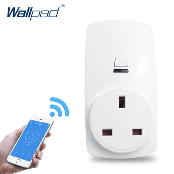 

Wholsaler Wireless Timer UK Plug Wallpad 100V-250V Wifi Remote Control WIFI 13A UK British Socket Outlet Adaptor Android IOS