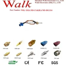 SMA Мужской FAKRA Мужской кабель RG316, fakra sma кабель RG316, fakra кабель со штыревым разъемом, fakra GPS антенный кабель