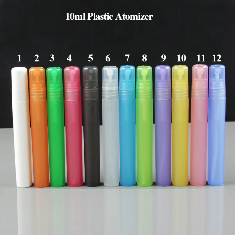 100 шт. оптовая продажа пластиковые бутылки для парфюма 10 мл|perfume pump bottle|plastic atomizerpump