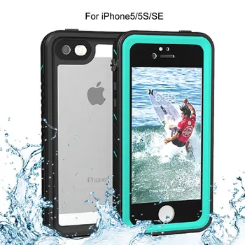 

For iPhone 5/5s/SE Waterproof case life water Shock Dirt Snow Proof Protection for iPhone 5s With Touch ID Case Cover