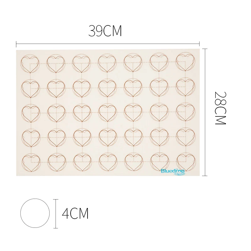 Акция 11 &quotx 15 35&quot антипригарный силиконовый коврик для выпечки Макарон куки