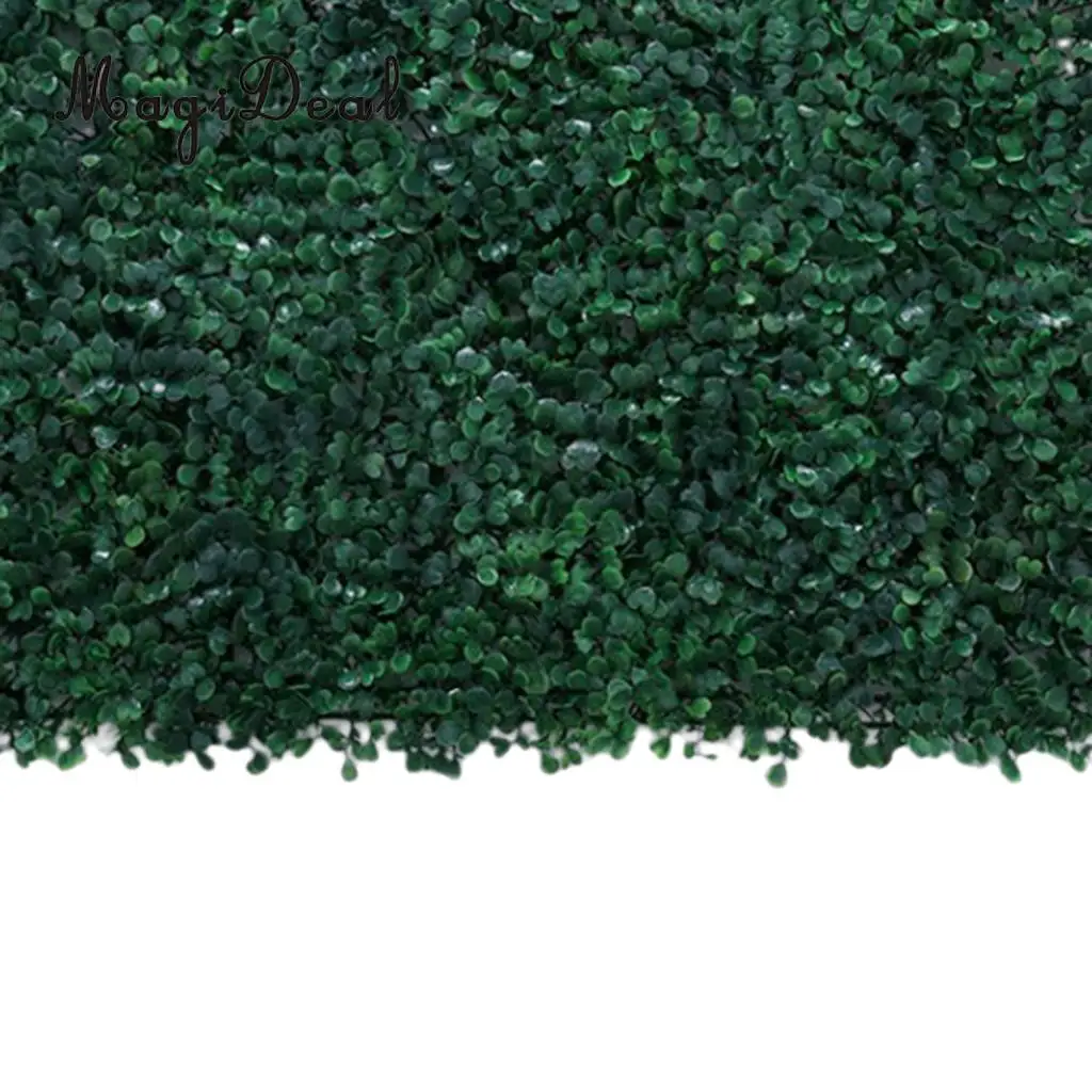 6Pieces Artificial Foliage Plant Wall Panel Home Garden Yard Decor Milan Grass