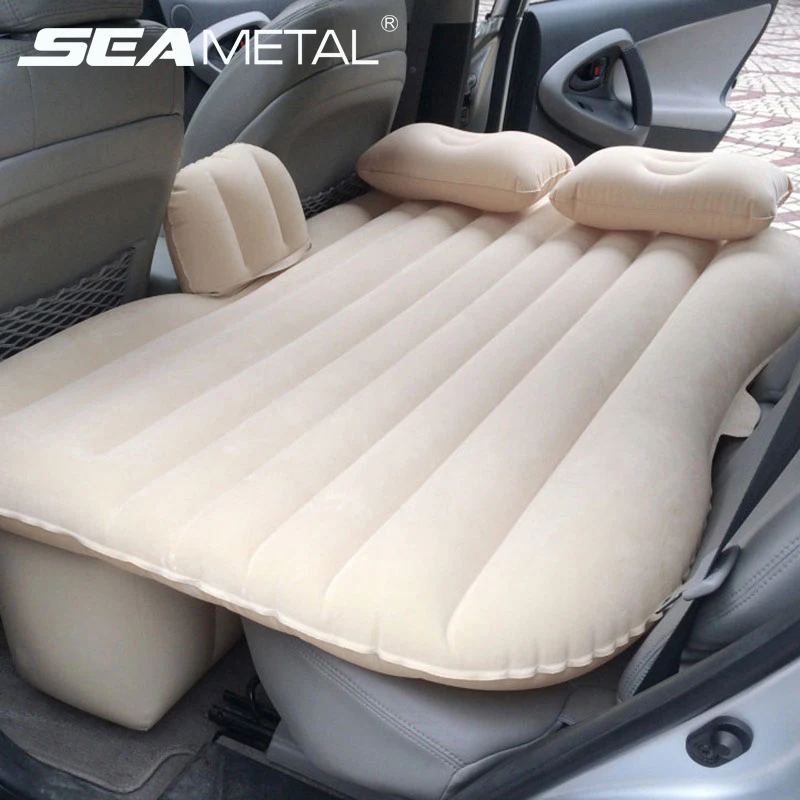 Us 39 99 30 Off Car Inflatable Mattress Air Travel Bed Seat Cover Universal Back Outdoor Soft Bedding Pump Auto Accessories In