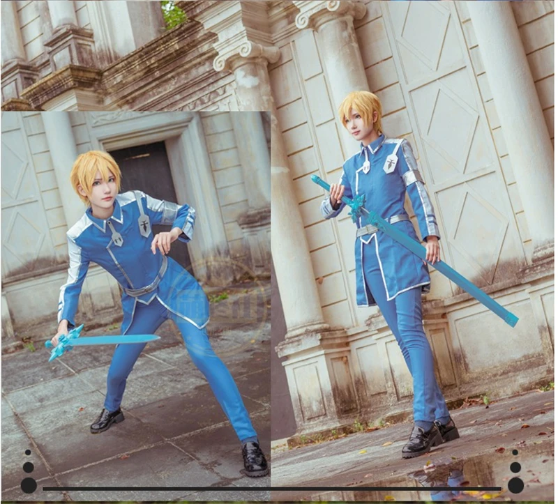 Eugeo sword art онлайн Алисия Аниме Косплей Eugeo синтез 32 костюм Кирито для косплея униформа для мальчиков