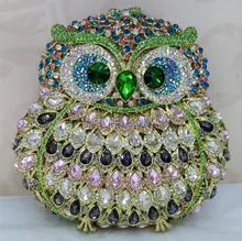 NO.e33 Crystal Evening Bag Clutch Peacock diamond pochette soiree Women evening handbag wedding party purse clutch bag
