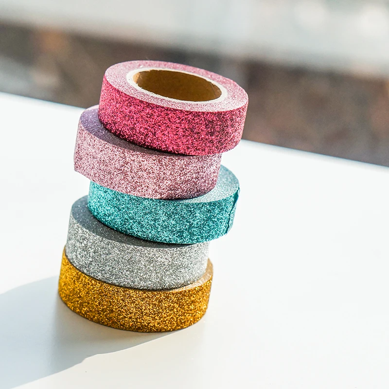 

Lovedoki Sequins Series Washi Tape Handmade Stickers Notebook Planner Decorative Scrapbooking Accessories Masking Tape Diy Tool