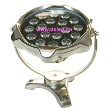 IP68, хорошее качество, высокая мощность 18 Вт Светодиодный прожектор для улицы, светодиодный прожектор, 24 В постоянного тока, DS-10-67-18W, нержавеющая сталь, 2 года гарантии