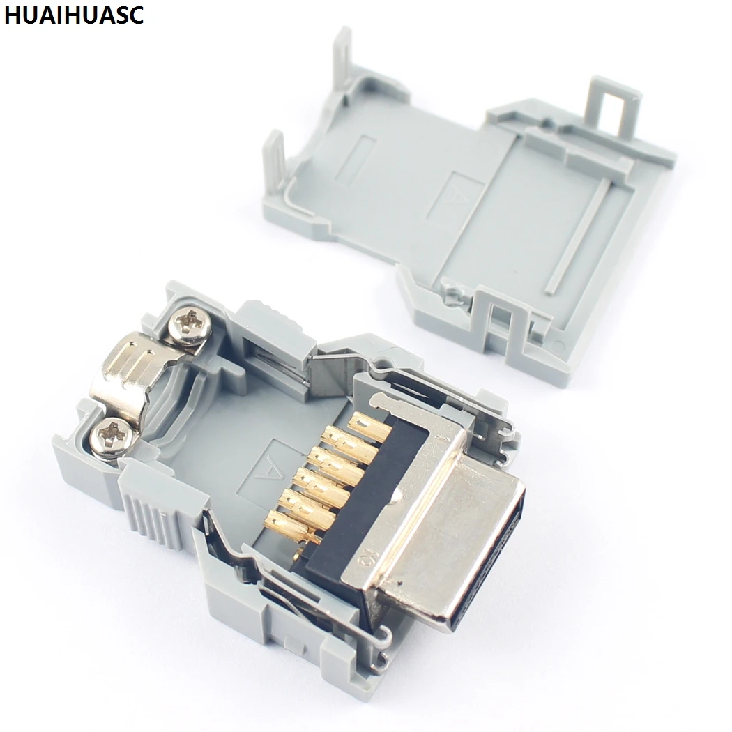 1 шт. SCSI 20 Pin MDR Female CN разъем под пайку комплект оболочек щит для кабеля|Соединители|
