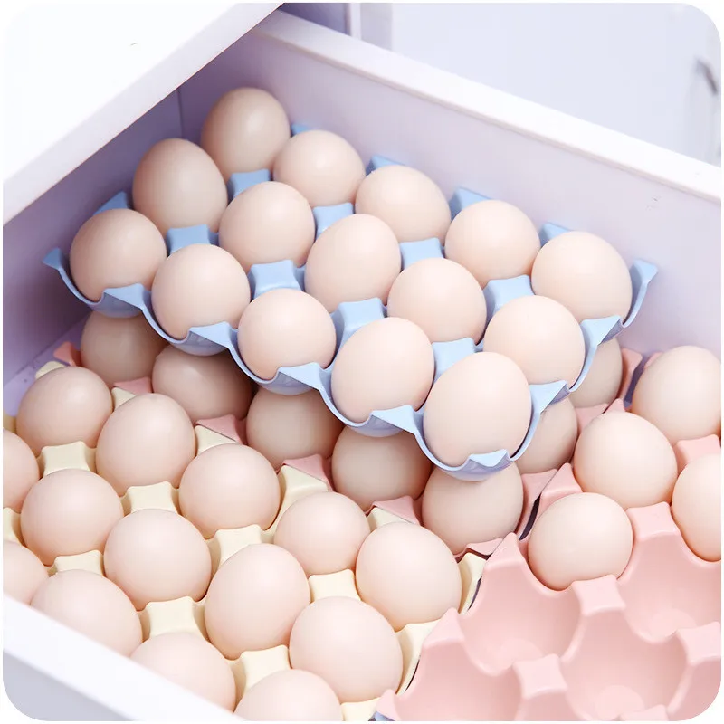 Kitchen Egg Storage Box Organizer Refrigerator Storing Egg 15 Eggs