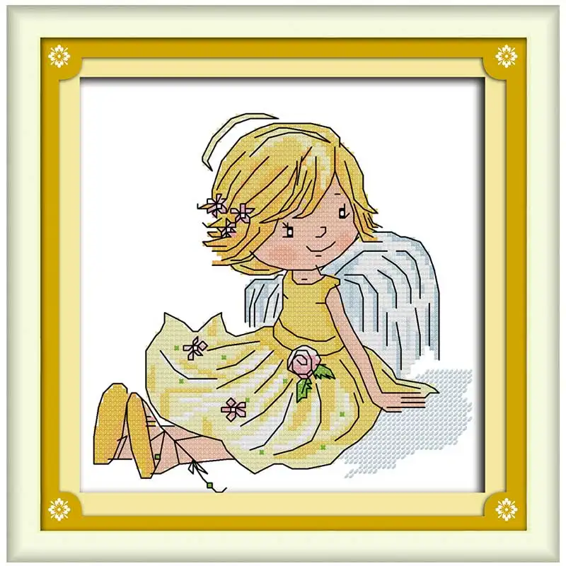 Little Angel Counted Cross Stitch 11CT 14CT Cross Stitch Set Cross