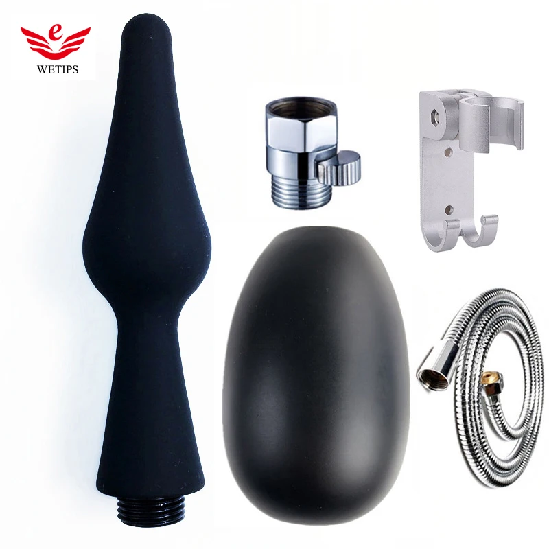 Wetips Silicone Bath Anal Douche Rectal Bulb Sprayer Enema Anal Wash Butt Enema Bulb Shattaf Douche Balloon Bidet Anal Sex Spray