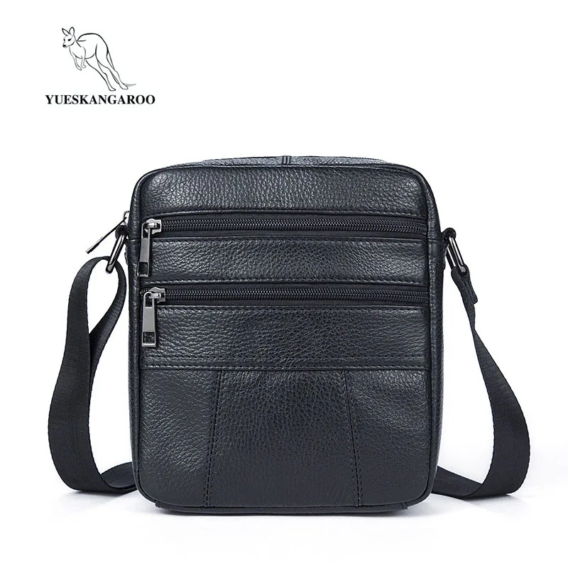 

2018 Genuine Leather Men's Bags Crossbody Bags Flap Male Messenger Bag Men Leather Small Ipad Holder Shoulder Bag naturally 7705