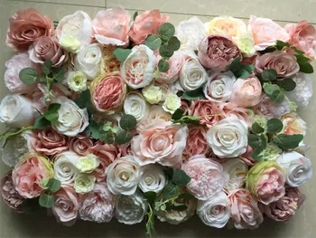 

10pcs/lot Artificial silk rose peony 3D flower wall wedding backdrop decoration flower runner wedding stage decoration TONGFENG