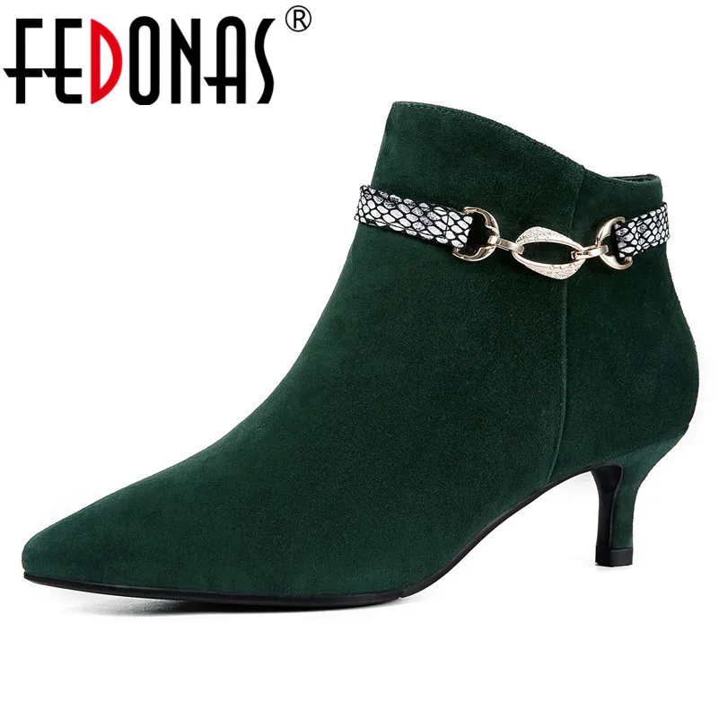short pointed toe ankle boots