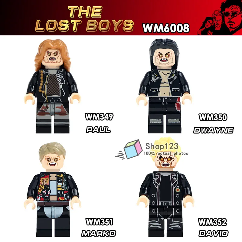 

Single Sale Paul Dwayne Marko David The Lost Boys Movie Characters Building Blocks Bricks Educational Children Toys WM6008