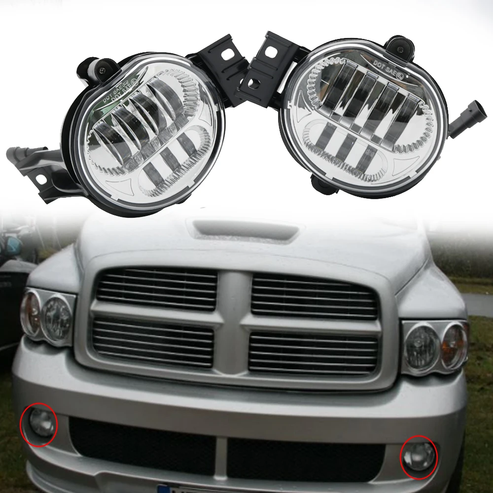 Pair For Dodge Ram 1500 2500 3500 2002 2008 Fog Light Pair For Dodge Ram 1500 2500 3500 2002 2008 Fog Light Driving Lamp Car Embly In From Automobiles Motorcycles On