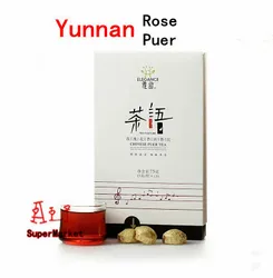 

Free Shipping!! Big-leaf Yunnan Puer Tea Rose Ripe Puerh Tea Mini Pu-er Pu-erh Pu'er Pu'erh Health Good Tea Flower Tea 75g