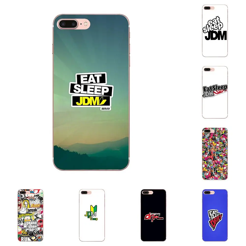 

Eat Sleep Drift Jdm Sticker Bomb Style Design For Xiaomi Redmi Mi Note 7 8 9 SE Pro Lite Go Play
