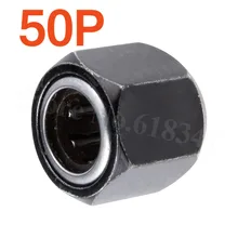 50 шт./лот R025 HSP 1/10 масштаб Шестигранная Гайка 12 мм односторонний подшипник для VX 18 16 21 запасные части двигателя 94188 Baja