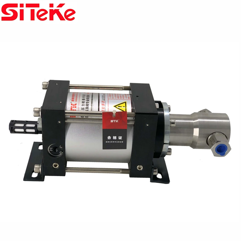 

high pressure air driven liquid pump ratio 16:1 SITEKE Brand Model XH16 output pressure 132.8bar testing pump