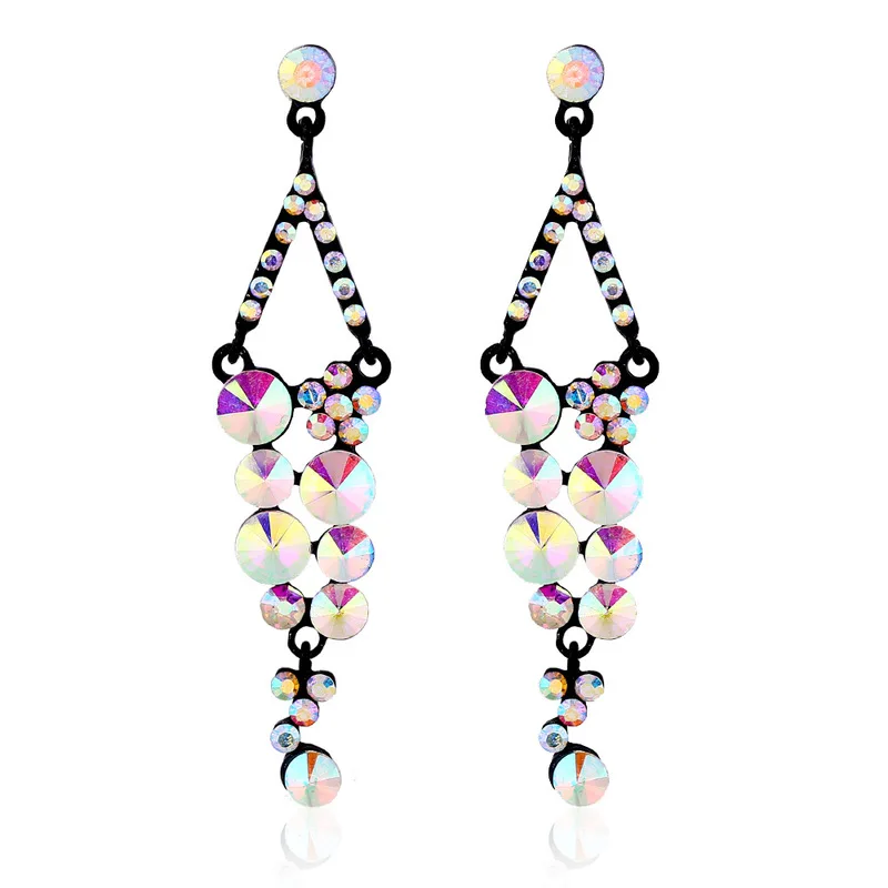 

2019 Special Offer Brinco And The Sell Like Hot Cakes Luxury Crystal Texture Eardrop Banquet Deserve To Act Role Of Earrings