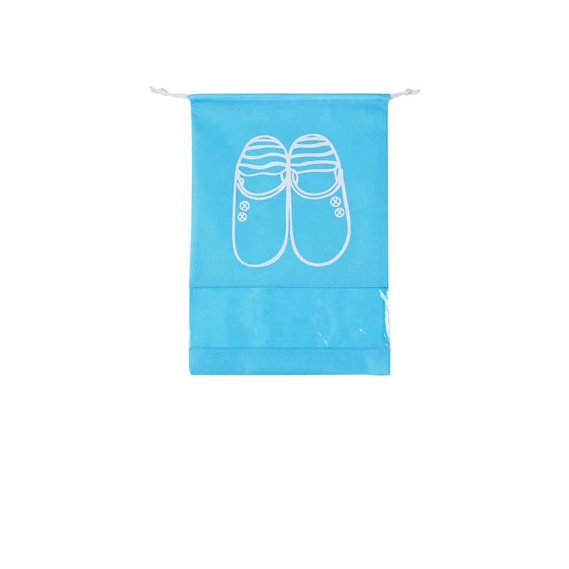 Хит, 1 шт., Женская Высококачественная сумка для обуви, 2 размера, дорожная сумка для хранения, переносная практичная сумка-Органайзер - Цвет: light blue