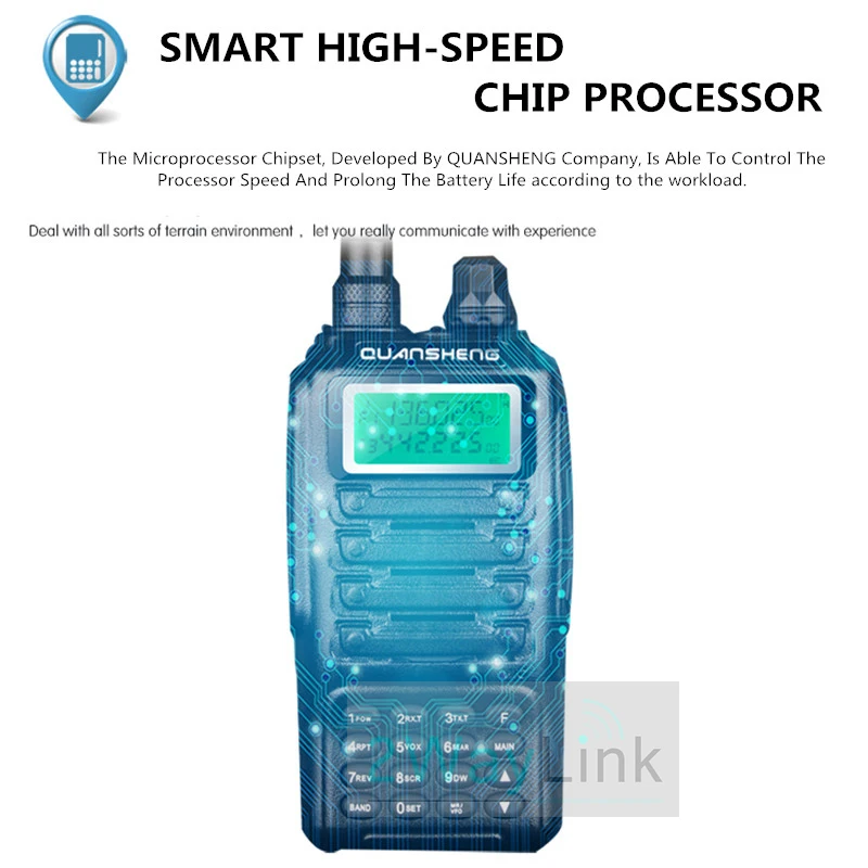 Высококачественная Двухдиапазонная рация QUANSHENG TG UV2 Ham 5 Вт VHF UHF SUPERHETERODYNE