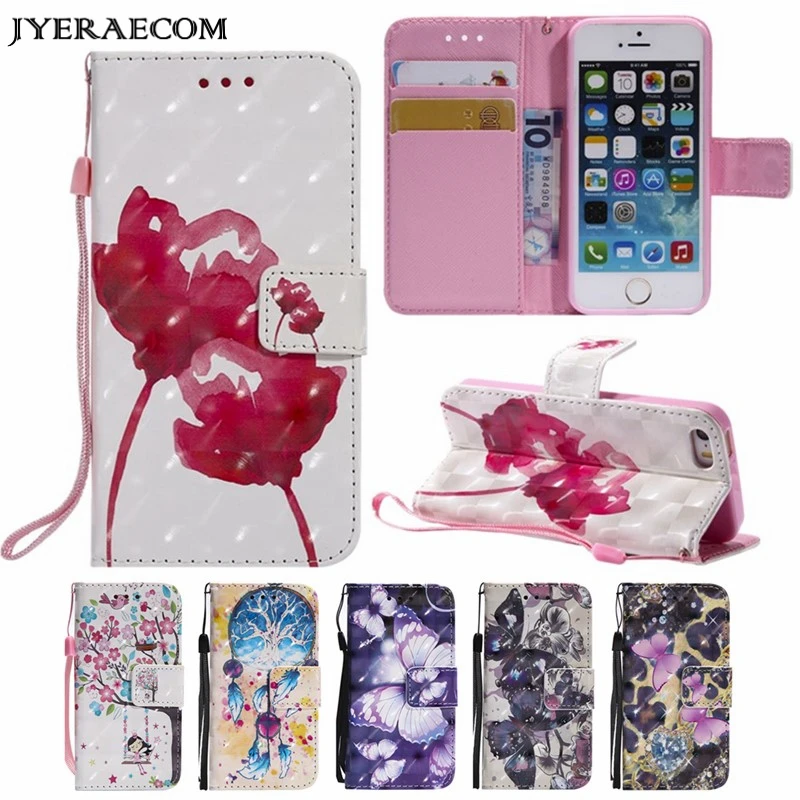 JYERAECOM Painted Flip PU Leather + Wallet Cover Case For Coque LG K8 2018 Phone Capa | Мобильные телефоны и аксессуары