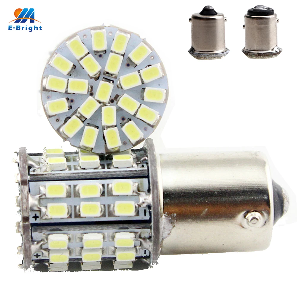 10 шт. авто светодиодный S25 1156 BA15S 1157 BAY15D 1206 64 SMD Поворотный Светильник угловые