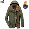Brand Winter Jacket Men Warm Thick Windbreaker High Quality Fleece Cotton-Padded Parkas Military Overcoat  5