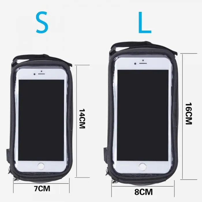 Cheap Newly Bicycle Bag Cycling Bike Frame Mobile Phones Holder Bags Case Pouch Riding Accessories YA88 2
