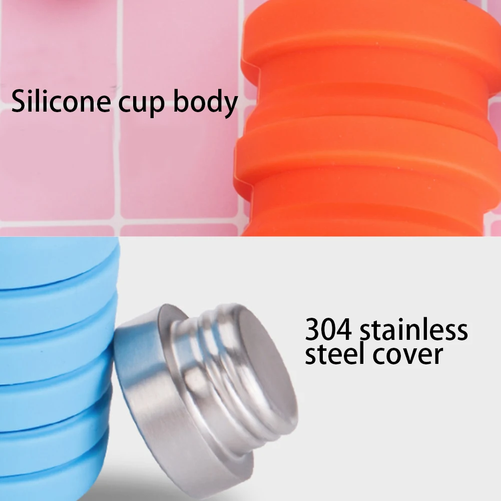 Collapsible Water Bottle Travel Outdoor Silicone Cup Creative Retractable Cups Telescopic Water Bottle For Kids And Adults 500ML Collapsible Water Bottle Travel Outdoor Silicone Cup Creative Retractable Cups Telescopic Water Bottle For Kids And Adults 500ML