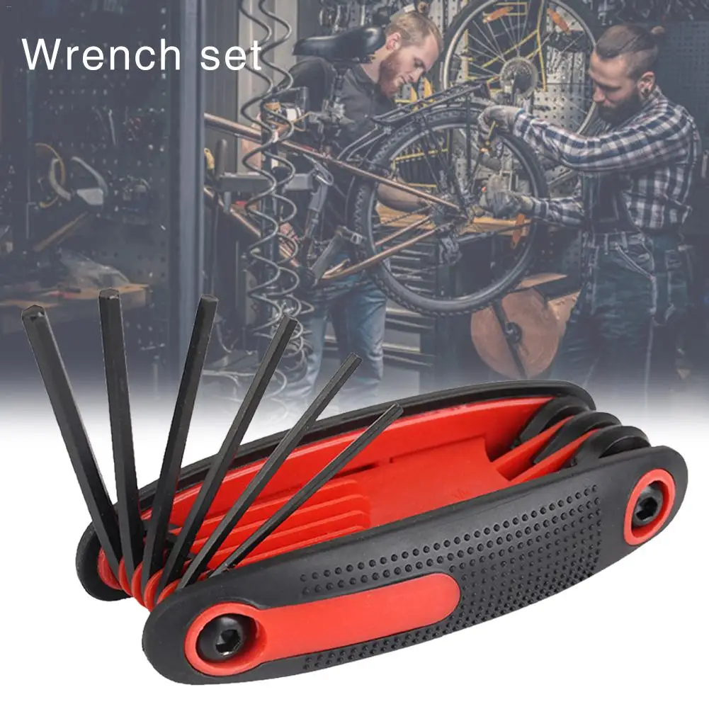 Best 9 In 1 Bike Bicycle Multi Repair Tool Set Hex Spoke Cycle Screwdriver Tool Wrench Mountain Cycle Tool Sets Black