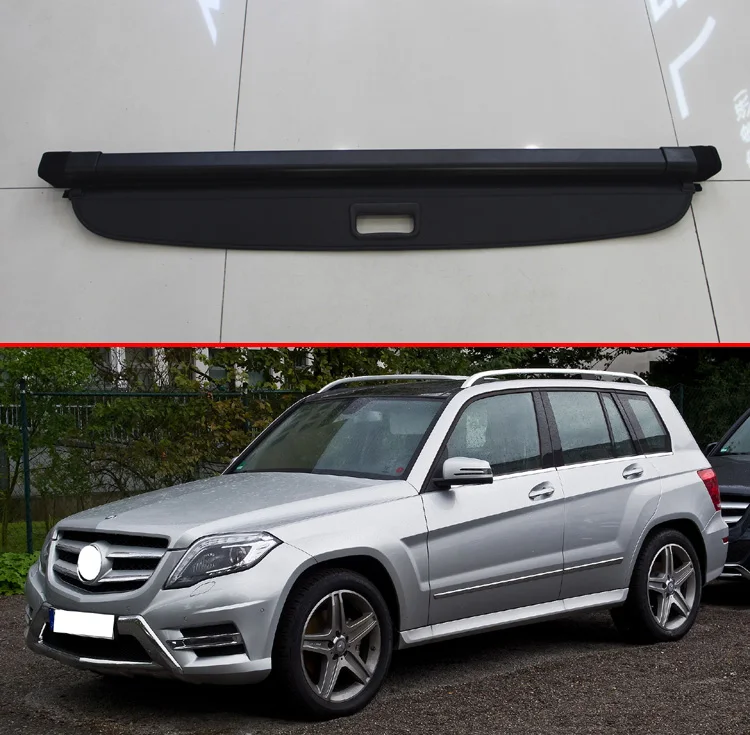 Для Mercedes-Benz GLK-CLASS X204 GLK300 GLK260 2008-2015 алюминиевый сплав и Ткань задняя крышка экрана
