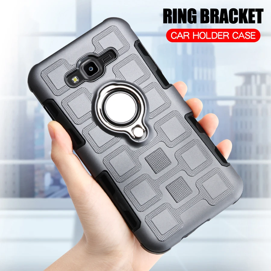 

Luxury Case For Samsung Galaxy J7 Neo J7 Nxt J7 Max J7 Plus Phone Case Ring Stand Silicone Armor Back Cover Shockproof Hard Case