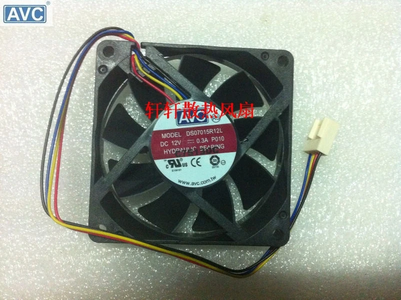 Контроллер температуры AVC DS07015R12L 7 см 7015 дюйма 12 В а|cooling fan|4-pin pwmcontrol fan |
