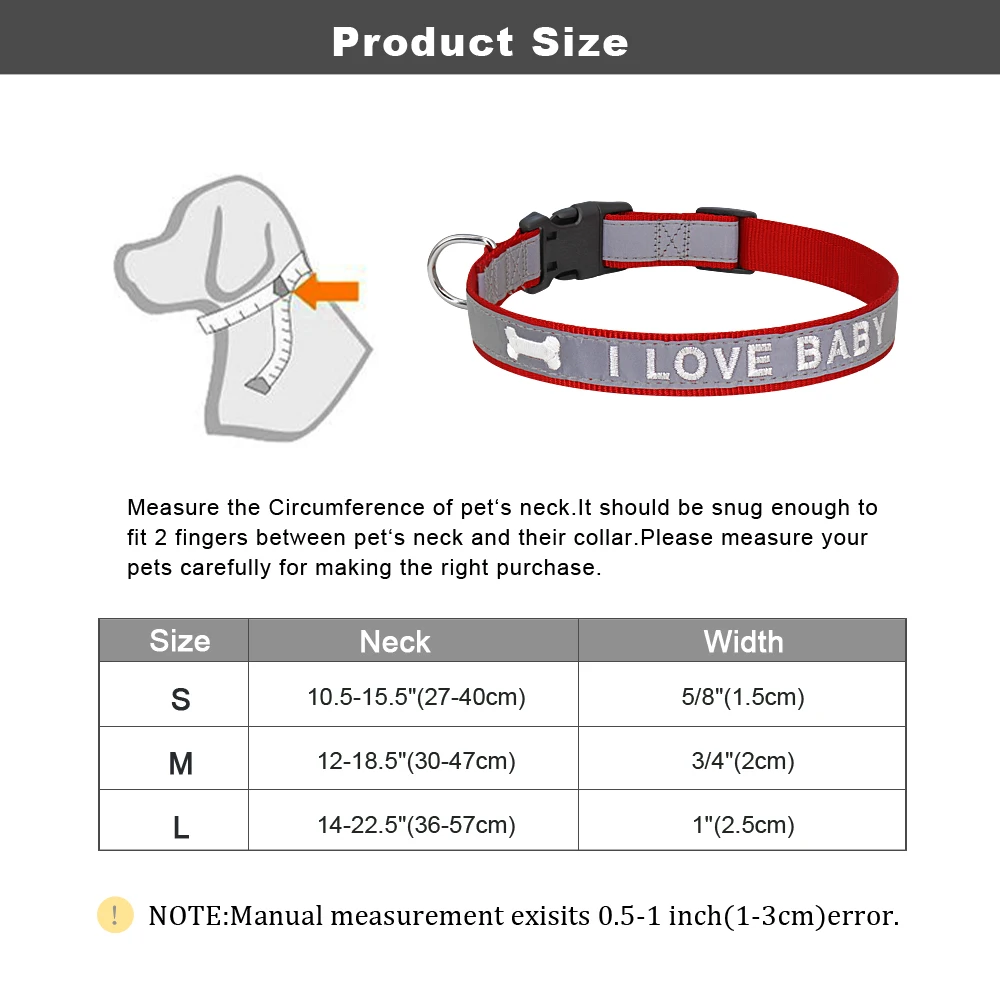 Персонализированные вышитые ошейник для собак, нейлоновые Собачьи Ошейники со светоотражающими ошейник с домашним животным имя, номер телефона для маленьких, средних и больших собак