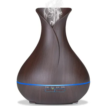 

VVPEC 400ml Diffuserlove 500ml Ultrasonic Air Humidifier Aromatherapy Essential Oil Mist Maker Aroma Diffuser with LED Lights