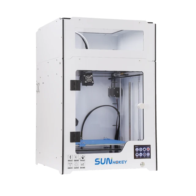 Best Offers DuoWeiSi 3D Printer 2018 Newest for Sunhokey U250 with cover Arrival Assembled Metal 3D Printer send 1kg PLA consumables
