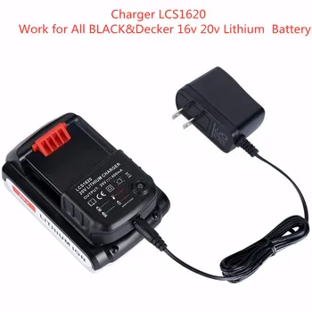 

20V Lithium Ion Battery Charger for All Black & Decker LBXR20 LB20 LBX20 LBX4020 LBXR20BT LBXR20-OPE US Plug with LED indicator
