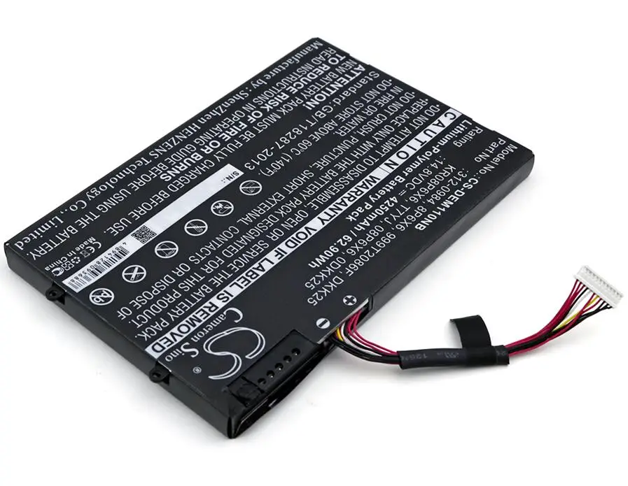Аккумулятор Cameron Sino 4250 мАч для DELL Alienware M11xR2 M11x P06T002 P18G M14xR2 P06T KR08P6X6 PT6V8 DKK25